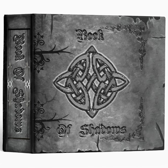 Book of Shadows 2 in. Charcoal tones 3 Ring Binder (Front/Spine)