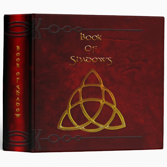 Book of Shadows 2 in. Gold Tones 3 Ring Binder (Front/Spine)