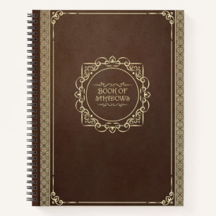 Book of shadows distressed brown vintage journal