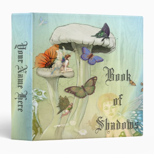Book Of Shadows Faerie Mushroom 3 Ring Binders