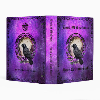 Book of Shadows Grimoire Magical Raven Purple Mini Binder