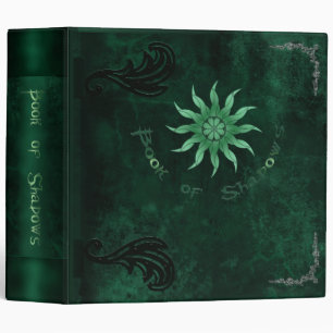 Book of Shadows - in rich Green Color Vinyl Binder