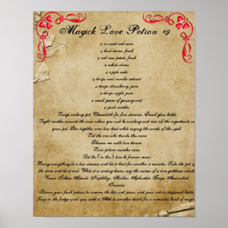 Book of Shadows MAGICK LOVE POTION #9 Poster