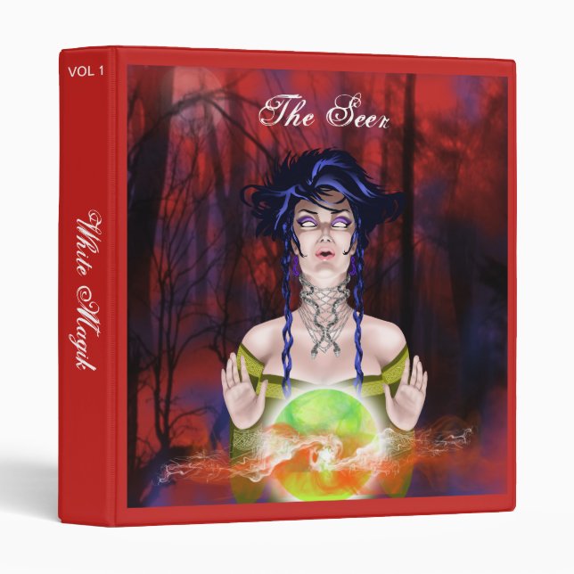 Book Of Shadows Seer Alchemy book Binder (Front/Spine)