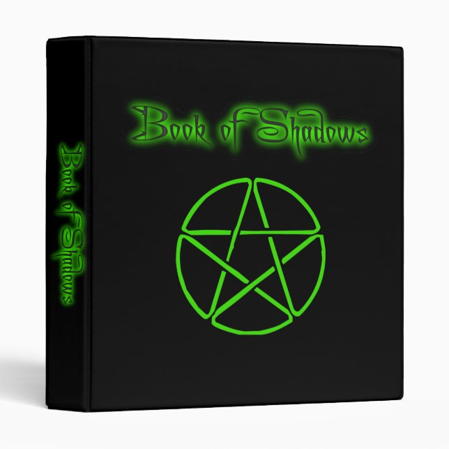 Book of Shadows version 2 3 Ring Binder (Front/Spine)