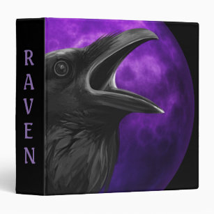 Book Of Shadows with Raven 3 Ring Binders