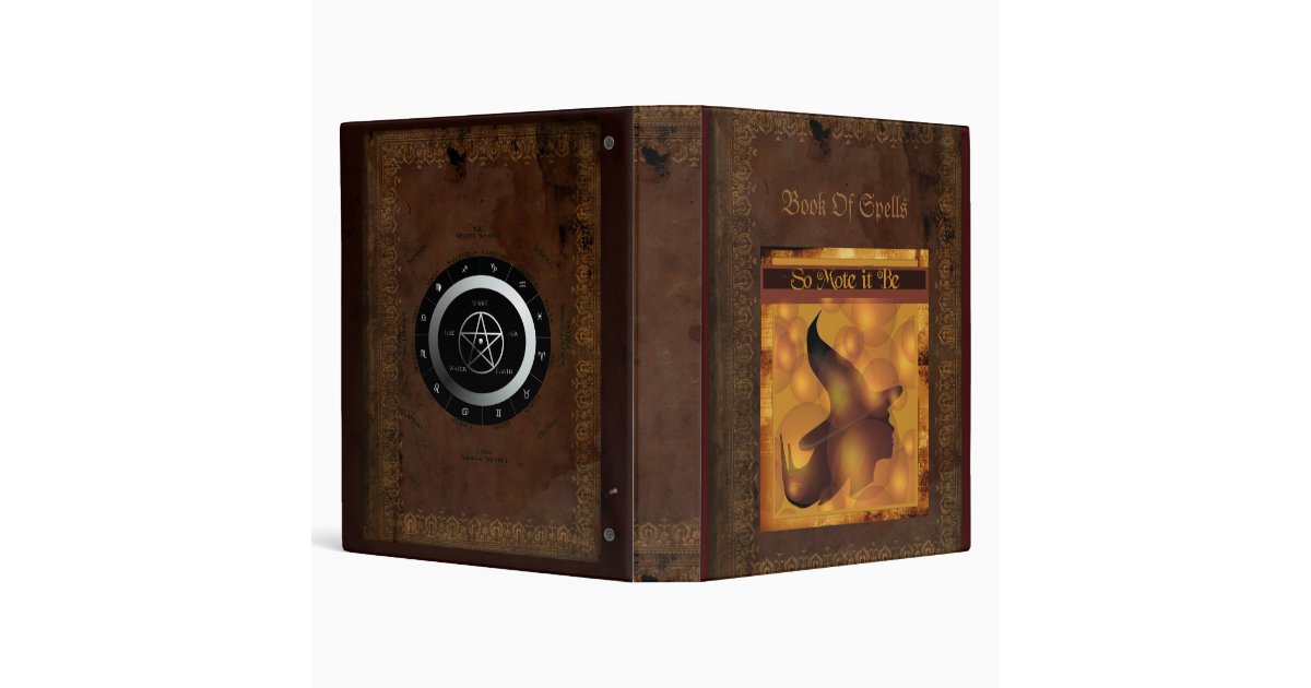 Book Of Spells Binder | Zazzle