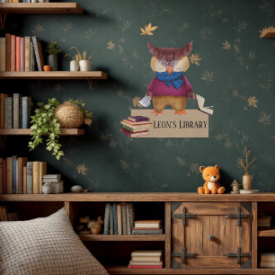 Book Owl  Wall Decal