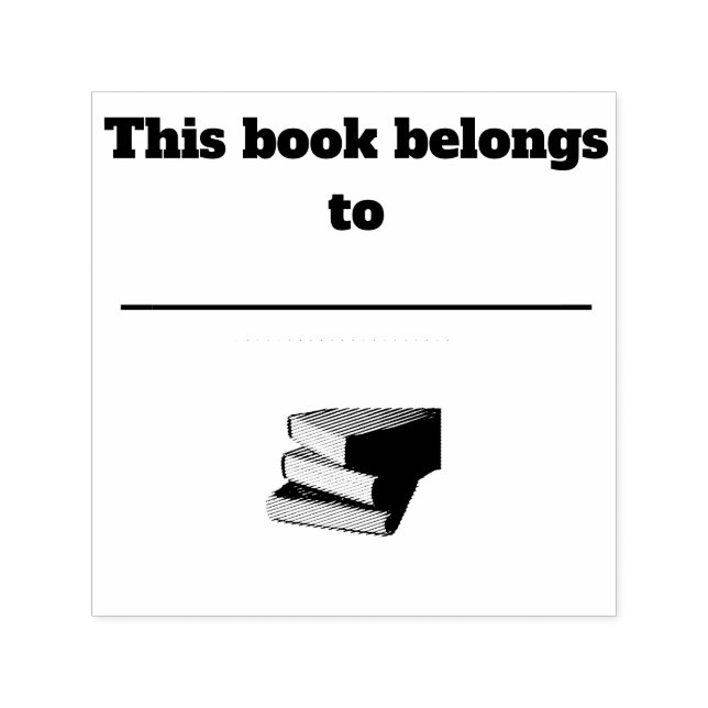 Book Ownership rubber stamp (Design)