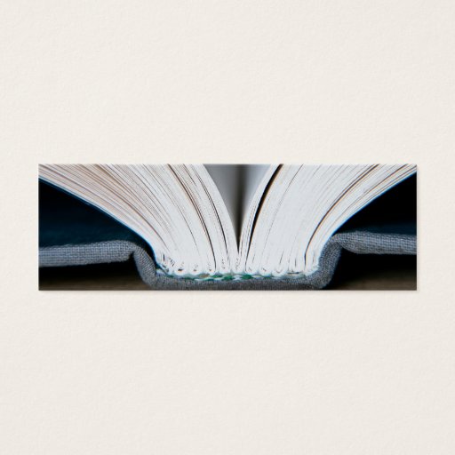 Customizable Book Pages (package of 20 small bookmarks) Business Cards