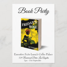 Book Party Launch Release Invitation