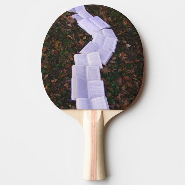 Book Path Reading Reader Ping Pong Paddle (Front)