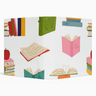 Book pattern 3 ring binder