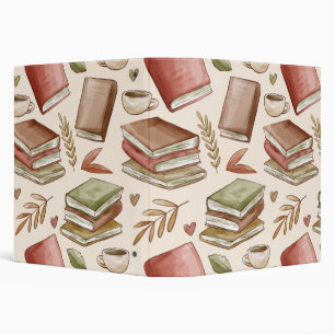 Book pattern 3 ring binder