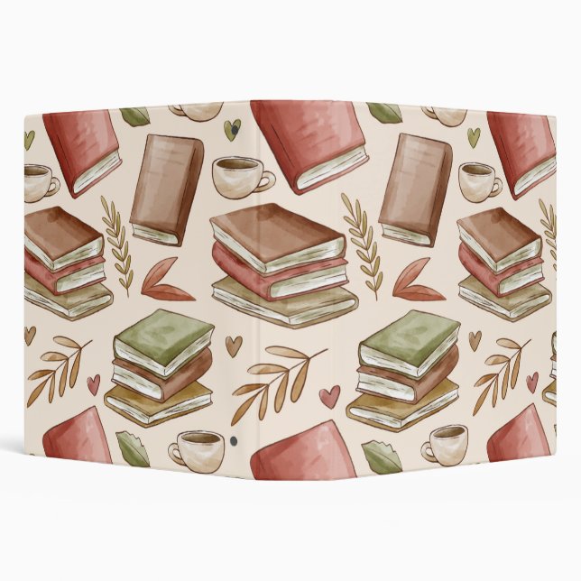 Book pattern 3 ring binder (Background)