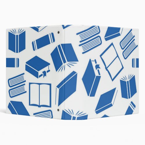 Book pattern 3 ring binder