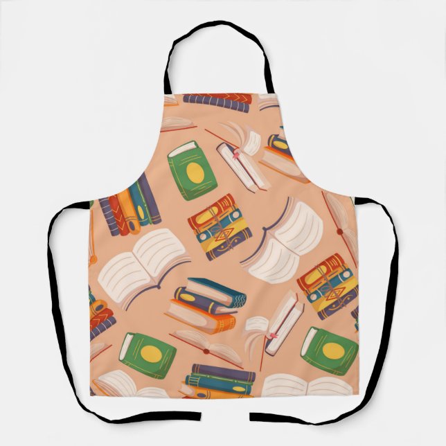 Book pattern apron (Front)