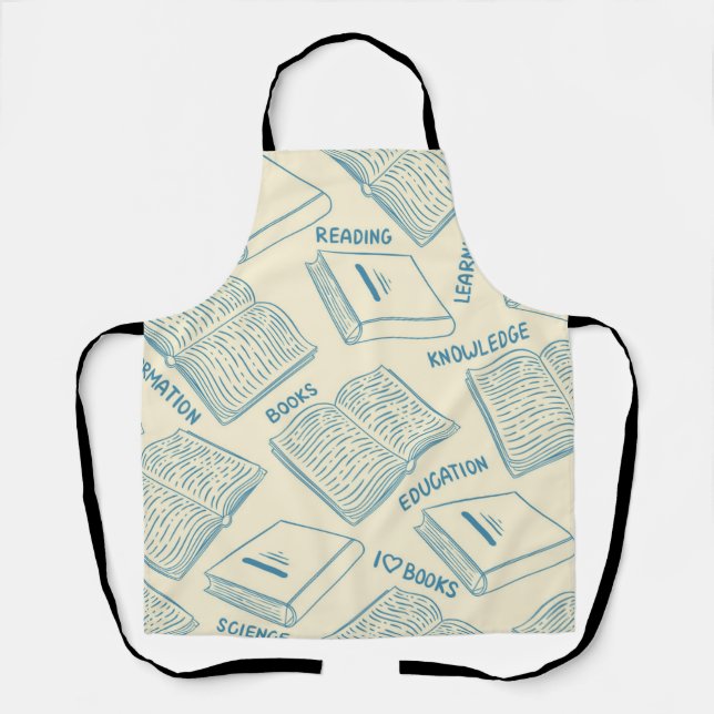 Book pattern apron (Front)