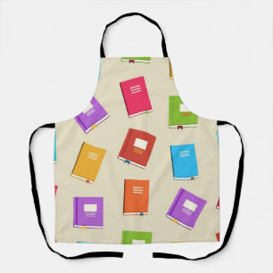 Book pattern apron