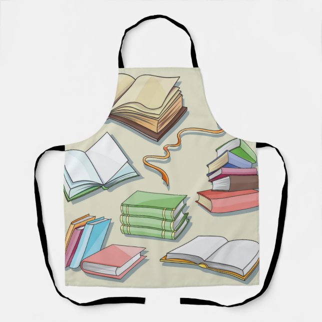Book pattern apron (Front)