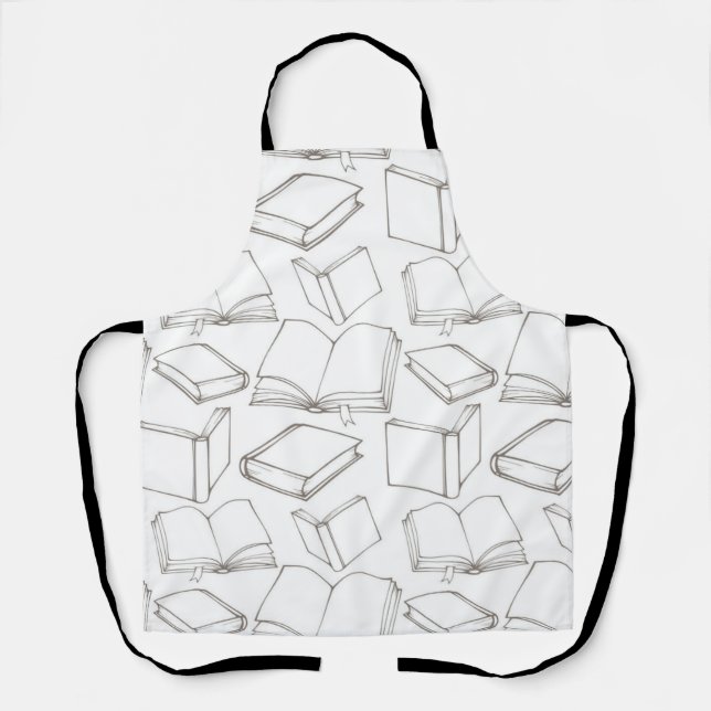 Book pattern apron (Front)