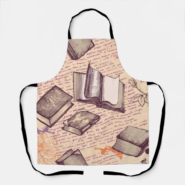 Book pattern apron (Front)