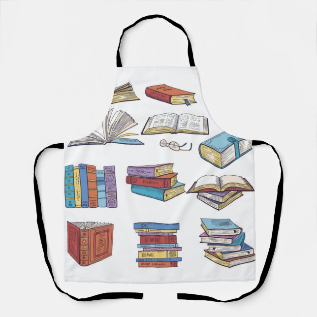 Book pattern apron (Front)