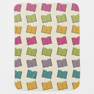 Book pattern baby blanket