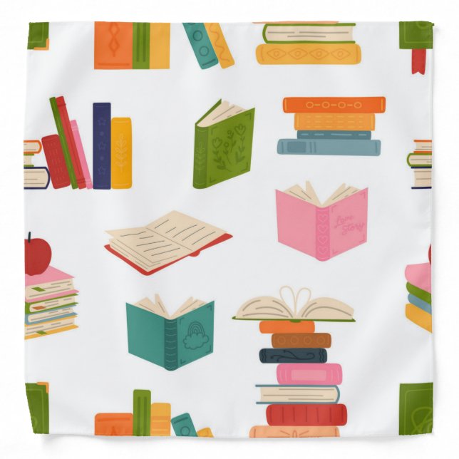 Book pattern bandana (Front)
