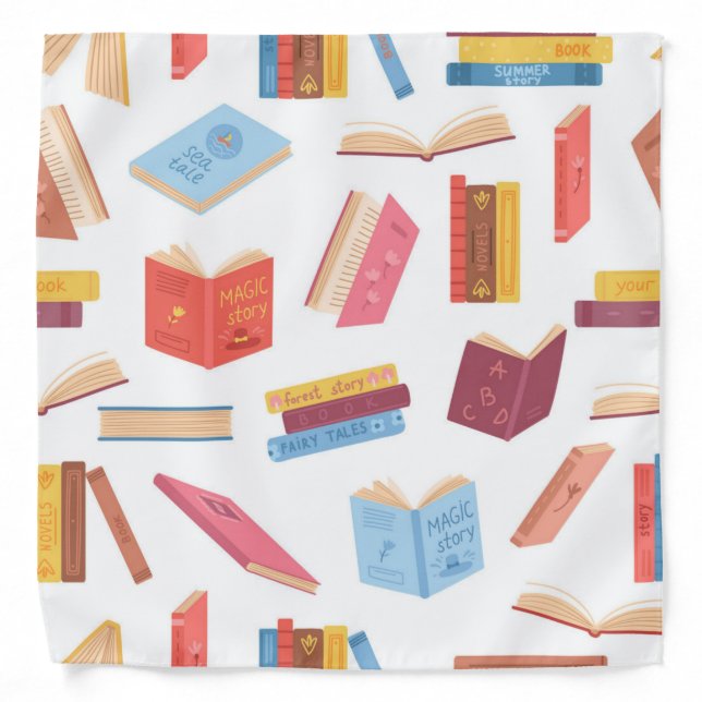 Book pattern bandana (Front)