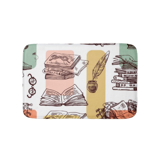 Book pattern bath mat (Front)