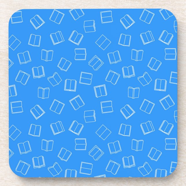 Book pattern beverage coaster (Front)