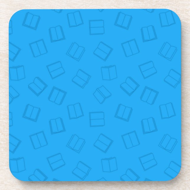Book pattern beverage coaster (Front)