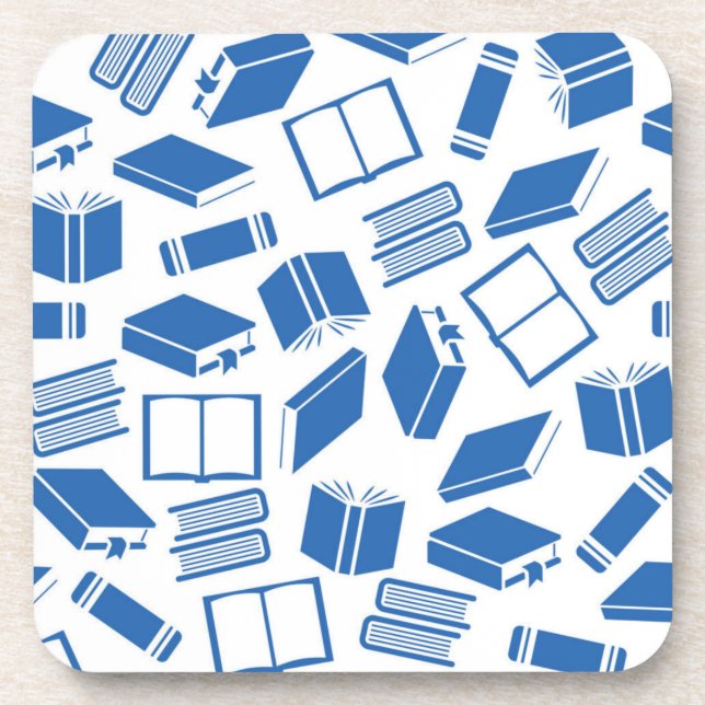 Book pattern beverage coaster (Front)