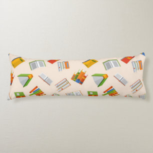 Book pattern body pillow