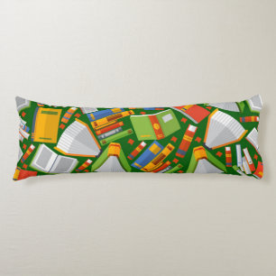 Book pattern body pillow