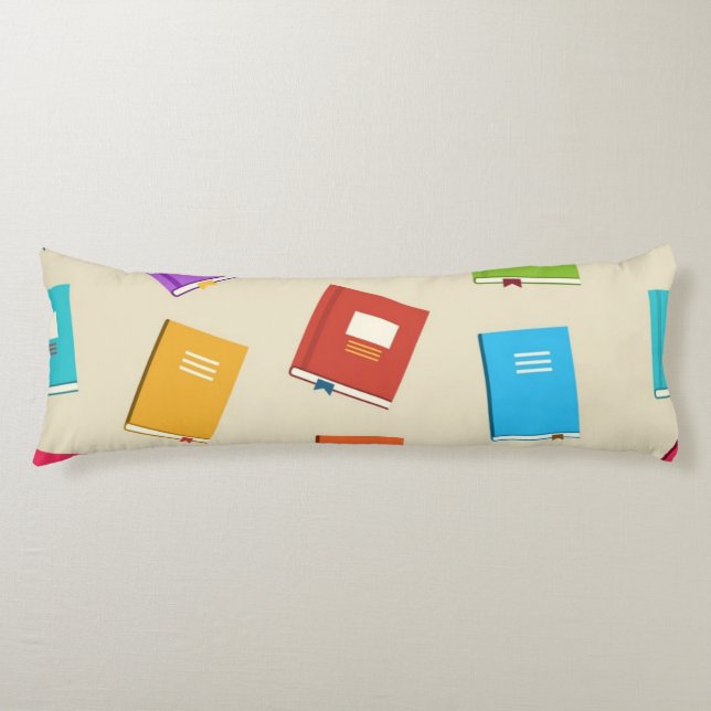 Book pattern body pillow (Front)