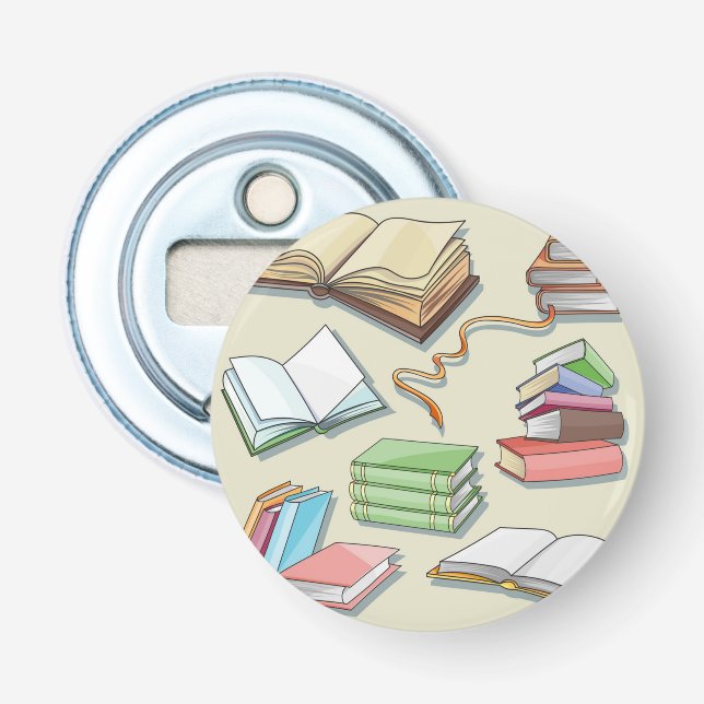 Book pattern bottle opener (Front)