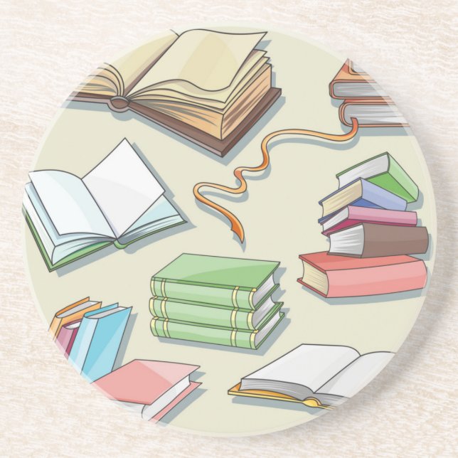 Book pattern coaster (Front)