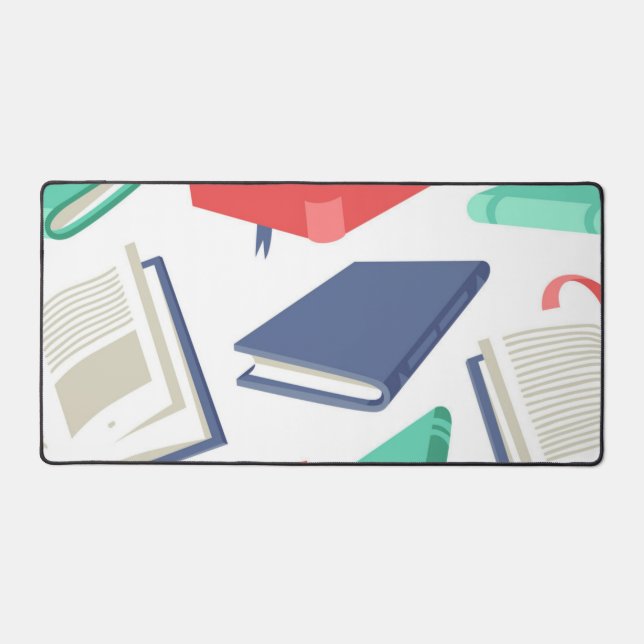 Book pattern desk mat (Front)