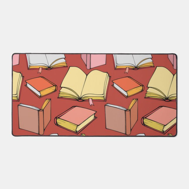 Book pattern desk mat (Front)