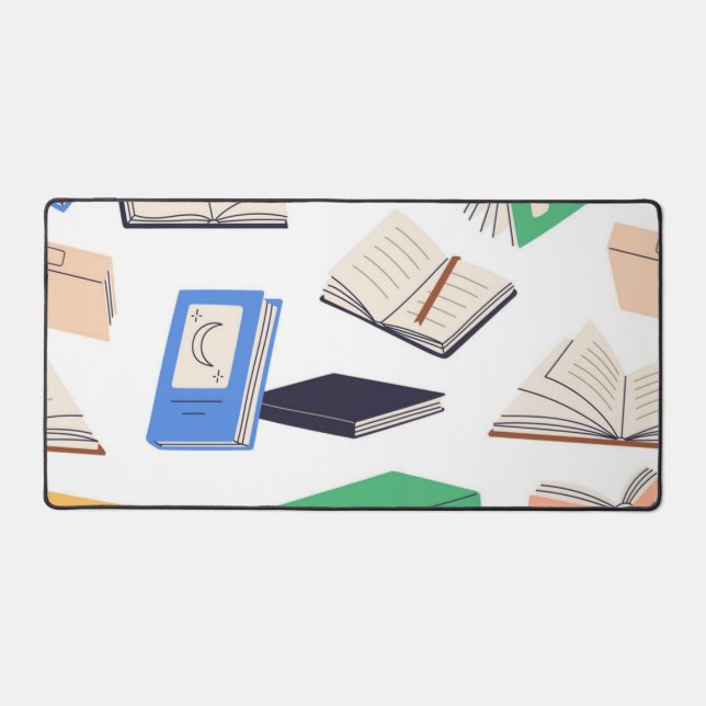 Book pattern desk mat (Front)