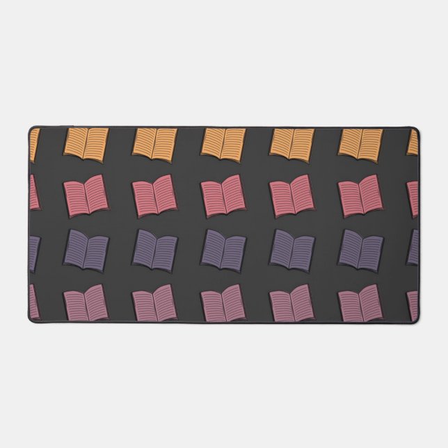Book pattern desk mat (Front)