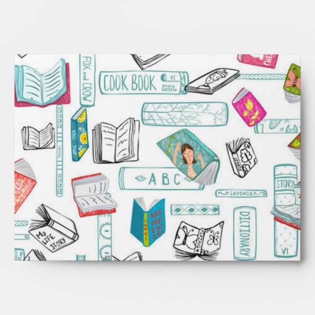Book pattern envelope (Front)