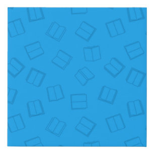 Book pattern faux canvas print
