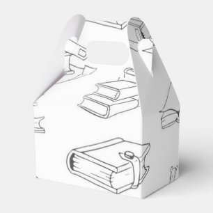Book pattern favor boxes