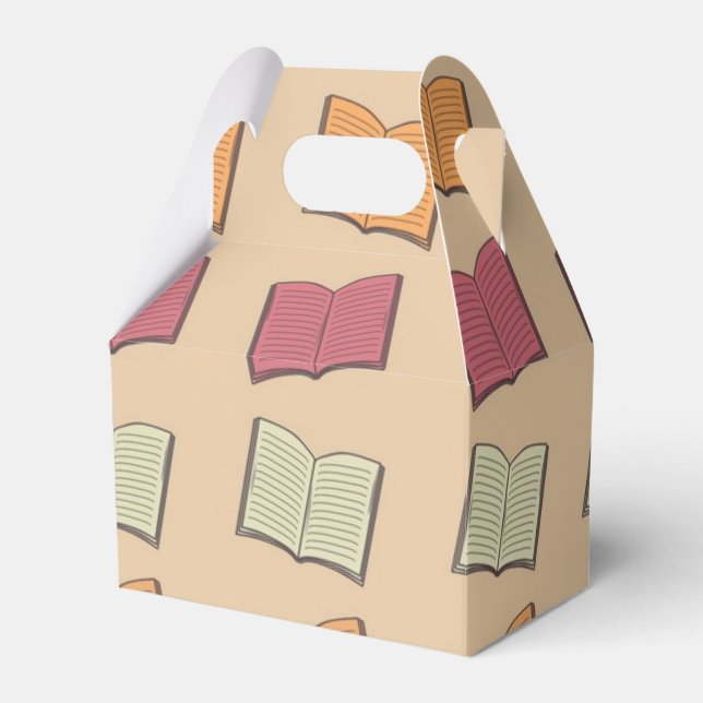 Book pattern favor boxes (Front Side)