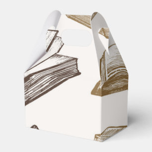 Book pattern favor boxes