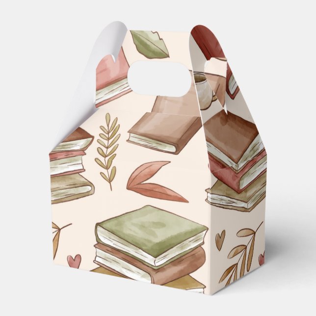 Book pattern favor boxes (Front Side)