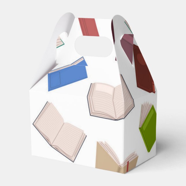 Book pattern favor boxes (Front Side)